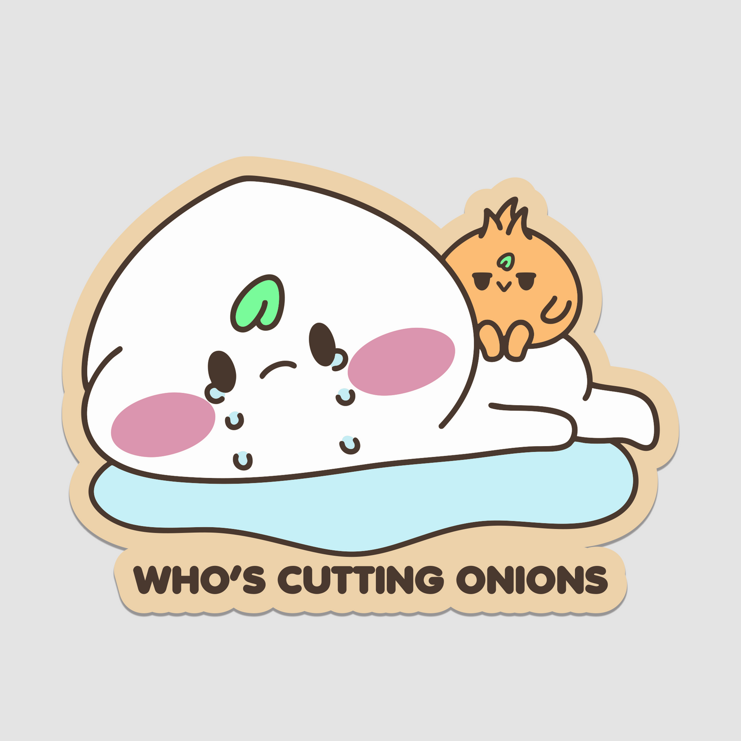 Bamtori Who's Cutting Onions Sticker