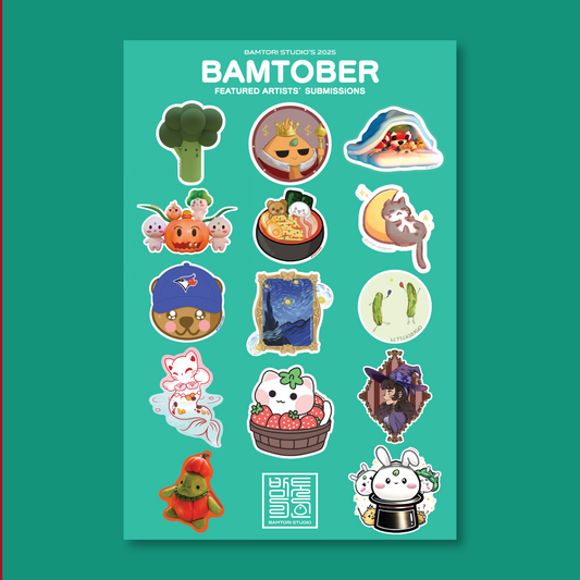 Bamtober '25 Exclusive Sticker Sheet