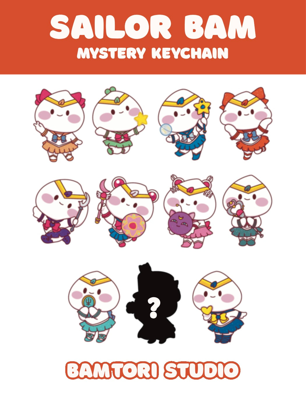 Sailor Bam Mystery Bag Keychains